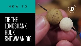 Carp Fishing HowTo Tying The Longshank Hook Snowman Rig  Carp Fishing 2020 [upl. by Ozen63]