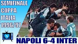 Napoli  Inter 64 dopo i rigori  coppa Italia 1997  semifinale di ritorno [upl. by Ymereg]