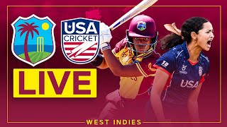 🔴 LIVE  West Indies v USA  U19s Women  4th T20 [upl. by Inna]