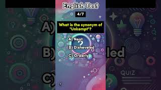 English Vocabulary Quiz  Synonym Quiz english quiz synonyms vocabulary knowledge game shorts [upl. by Newra]