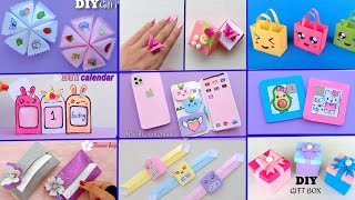 9 EASY CRAFT IDEAS  School Craft Idea  DIY Origami Craft  School hacks  Paper mini gift idea [upl. by Prissie]