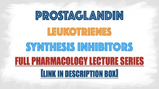 Prostaglandin and Leukotrienes synthesis Inhibitors with mechanism of action in detailsPharmacology [upl. by Bamberger]