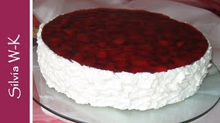 Erdbeerkuchen  einfaches und leichtes Rezept  Strawberrycake [upl. by Pomeroy]