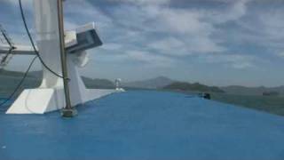 ペナン島からフェリーでランカウイ島へ The langkwi ferrybort at malaysia [upl. by Llennaj]