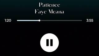 FAYE MEANA  PATIENCE  karaoke version [upl. by Jyoti]