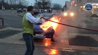 LC video Autobrand bij supermarkt Harlingen [upl. by Phaedra]