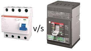 DIFFERENCE BETWEEN MCCB AND RCCB IN DETAIL [upl. by Heath]