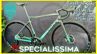 New bianchi specialissima road bike  light weight and aero racing DNA [upl. by Ymmac]