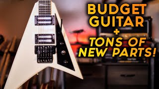 BUDGET METAL GUITAR FULLY UPGRADED  New Bridge Pickups Electronics [upl. by Neyu]