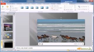 Microsoft PowerPoint 20072010  tworzenie prezentacji wstawianie pliku video [upl. by Aselehc755]