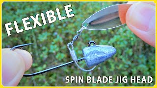 How to make a spinner jig head of flexible arm using a wire rope 柔軟性のあるスピナーブレード付きジグヘッドの作り方 [upl. by Chev902]