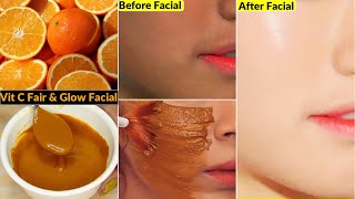 White amp Glow Facial 1 Use में 3 Shades Fair Bright Skin Tone amp Glowing Skin Step by Step Facial [upl. by Koh]