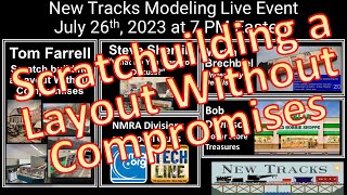 Model Railroad Meetup with New Tracks Modeling July 26  2023 [upl. by Lenno193]