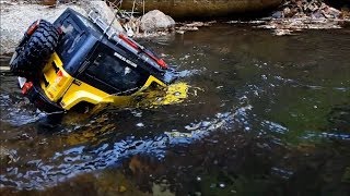 RC CAR Trail MST CFX Jeep Rubicon Sujung Valley Diving [upl. by Helbonnah]