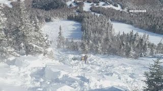 Sugarloaf skier caught in avalanche survives after being buried up to his neck [upl. by Yreffoeg]