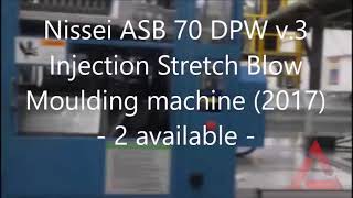 Nissei ASB 70 DPW v3 injection stretch blow moulding machine 2017  2 available [upl. by Ahsiket]