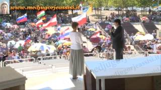 Medjugorje  3 Sierpnia 2016  Festiwal Młodych  Świadectwo od Francesco Vaiasuso [upl. by Suiratnod248]