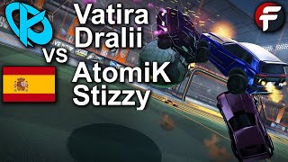 VatiraDralii vs AtomiKStizzy  Pro Rocket League 2v2 Showmatch [upl. by Nohsyt918]