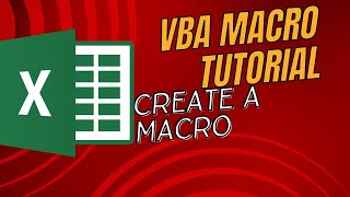 MS VBA Excellence  A Basic Excel VBA Macro  Lesson 1 [upl. by Lamdin]