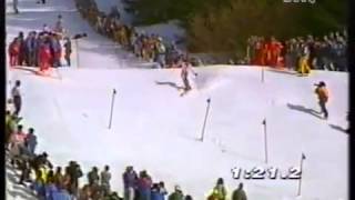 Alberto Tomba wins slalom Wengen 1992 [upl. by Nicola]