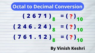 Octal to Decimal Conversion Explained in Hindi [upl. by Normi570]