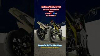 Sotion Swingarm kit Fw01 and KO Moto big block Rationelectrobee Modified RaZor SxMx frame 72V 42ah [upl. by Attenna]