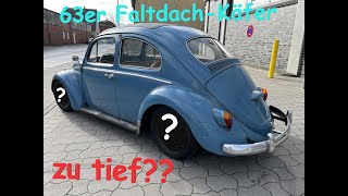 Ich zerstöre einen originalen 63er VW Käfer und lege ihn tiefer  zu tief zum fahren [upl. by Anah]