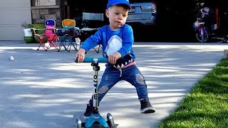 AMAZING 2 YEAR OLD SHREDS ON HIS MICRO MINI SCOOTER [upl. by Wamsley944]