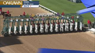 Oaklawn Park April 2 2022 The Oaklawn Mile [upl. by Netsyrk]