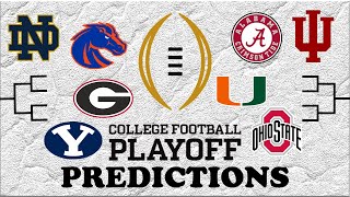 Filling Out the College Football Playoff Bracket Week 11 CFP Poll [upl. by Bartko]