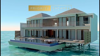 5 Radisson Blu Resort Maldives Presidential Water Villa 790 sqm [upl. by Senga68]