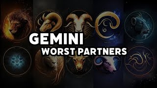 Worst Partner Signs for Gemini [upl. by Llerrat452]