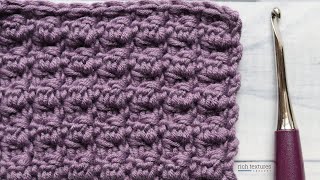 Double Crochet Cluster Stitch  How to Crochet [upl. by Ibrek]