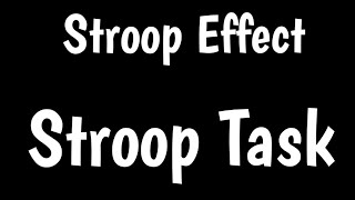 Stroop Task  Stroop Effect [upl. by Jahncke414]