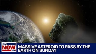 Massive Asteroid to fly past the earth this weekend  LiveNOW from FOX [upl. by Cinimod]