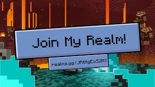 Join My Minecraft Bedrock Realm [upl. by Aihtela]