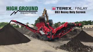 Terex Finlay 863 Heavy Duty Screen  Screening Topsoil [upl. by Emeline478]