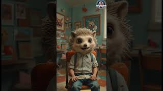 The Hedgehog 🦔😱hedgehog reading life cute funny simple shorts [upl. by Einapets]