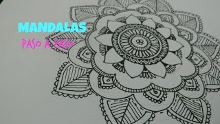 MANDALAS FACILES ll APRENDE A HACER MANDALAS PASO A PASO ♥ [upl. by Nahshunn111]