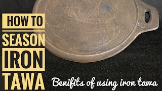 How To Season Iron Dosa Tawa  Skinny Recipes [upl. by Ttimme]