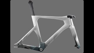 ICAN Carbon Track Bike Frameset TRA01 Painting and Drawing Process [upl. by Eirrot]