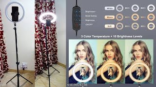 LED Ring Light with Tripod Stand Color Modes for Makeup Reels Vlogging YouTube and Many More [upl. by Keldah]