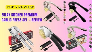 ✔Zulay Kitchen Premium Garlic Press Set  Review [upl. by Emmeline]