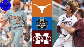 2 Texas vs 7 Miss State  Winner To College World Series Finals  2021 College Baseball Highlights [upl. by Sualkcin]