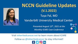 NCCN Guideline Updates V12022 [upl. by Nytram]