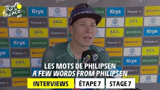 Philipsen Postrace interview  Stage 7  Tour de France 2023 [upl. by Oluas]