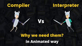 Compiler vs Interpreter In animated Way [upl. by Hunger898]