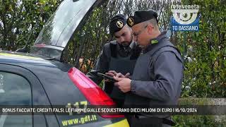 BONUS FACCIATE CREDITI FALSI LE FIAMME GIALLE SEQUESTRANO DIECI MILIONI DI EURO  16102024 [upl. by Kcyrred]