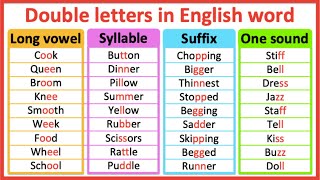 Double letters in words  When to use double letters  Long vowel syllables suffix amp one sound [upl. by Patrick80]