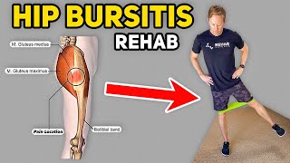 Hip Pain Relief Exercises Hip Bursitis amp Gluteal Tendinopathy [upl. by Ihcego]